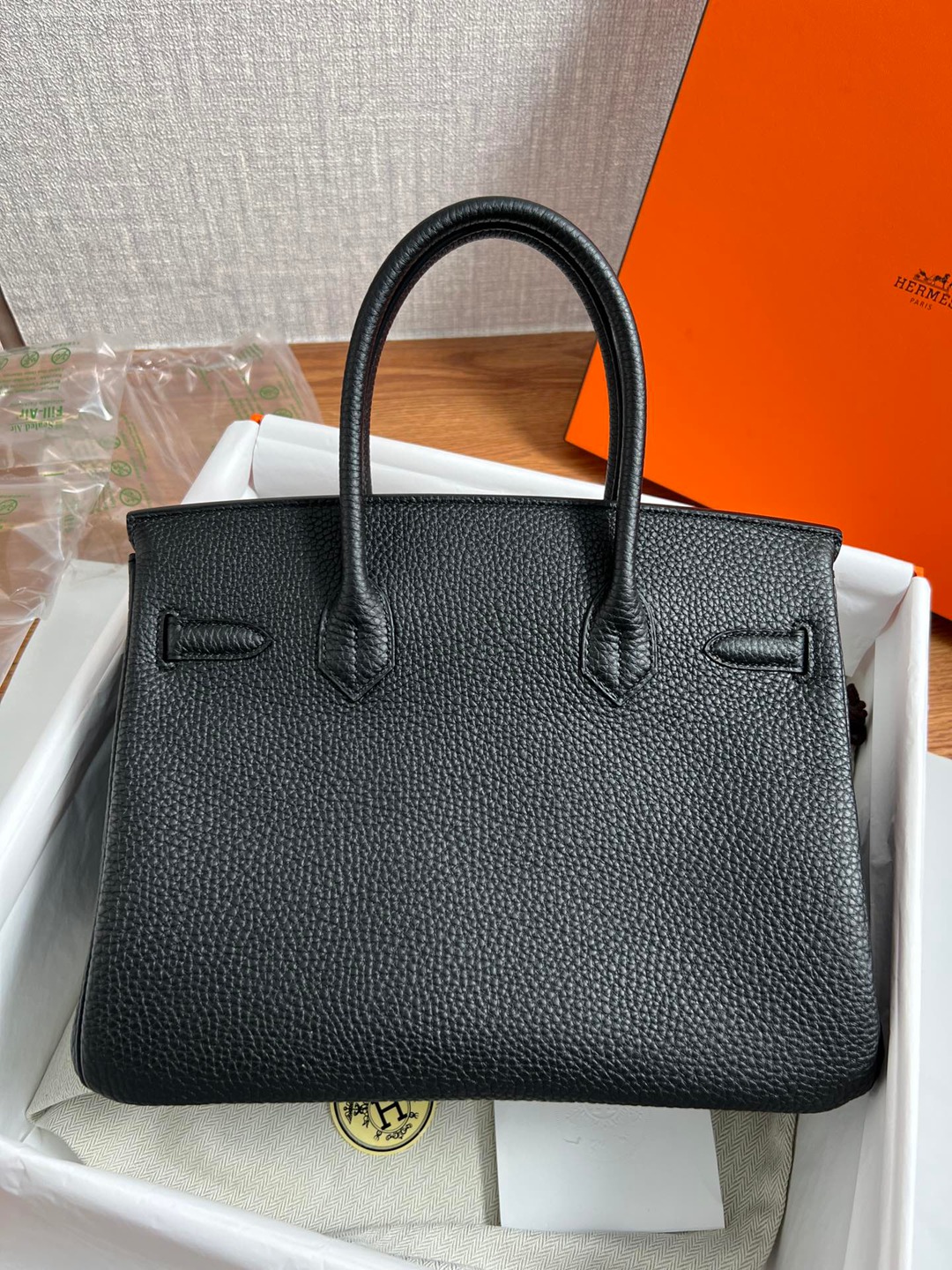 Birkin30 黑色銀扣_4