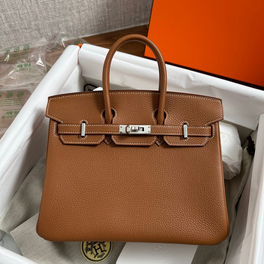 Birkin25 金棕銀扣_1