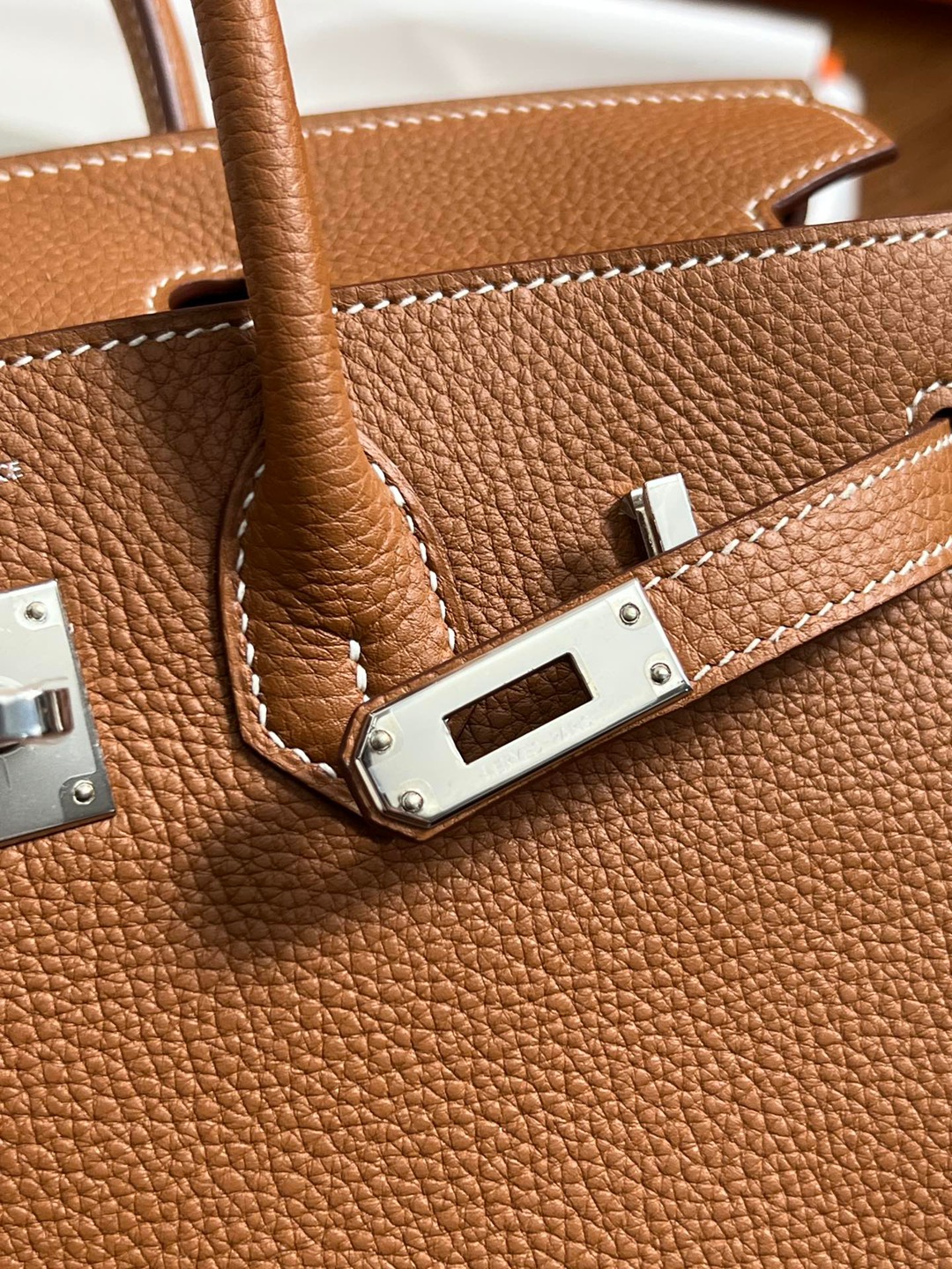 Birkin25 金棕銀扣_15