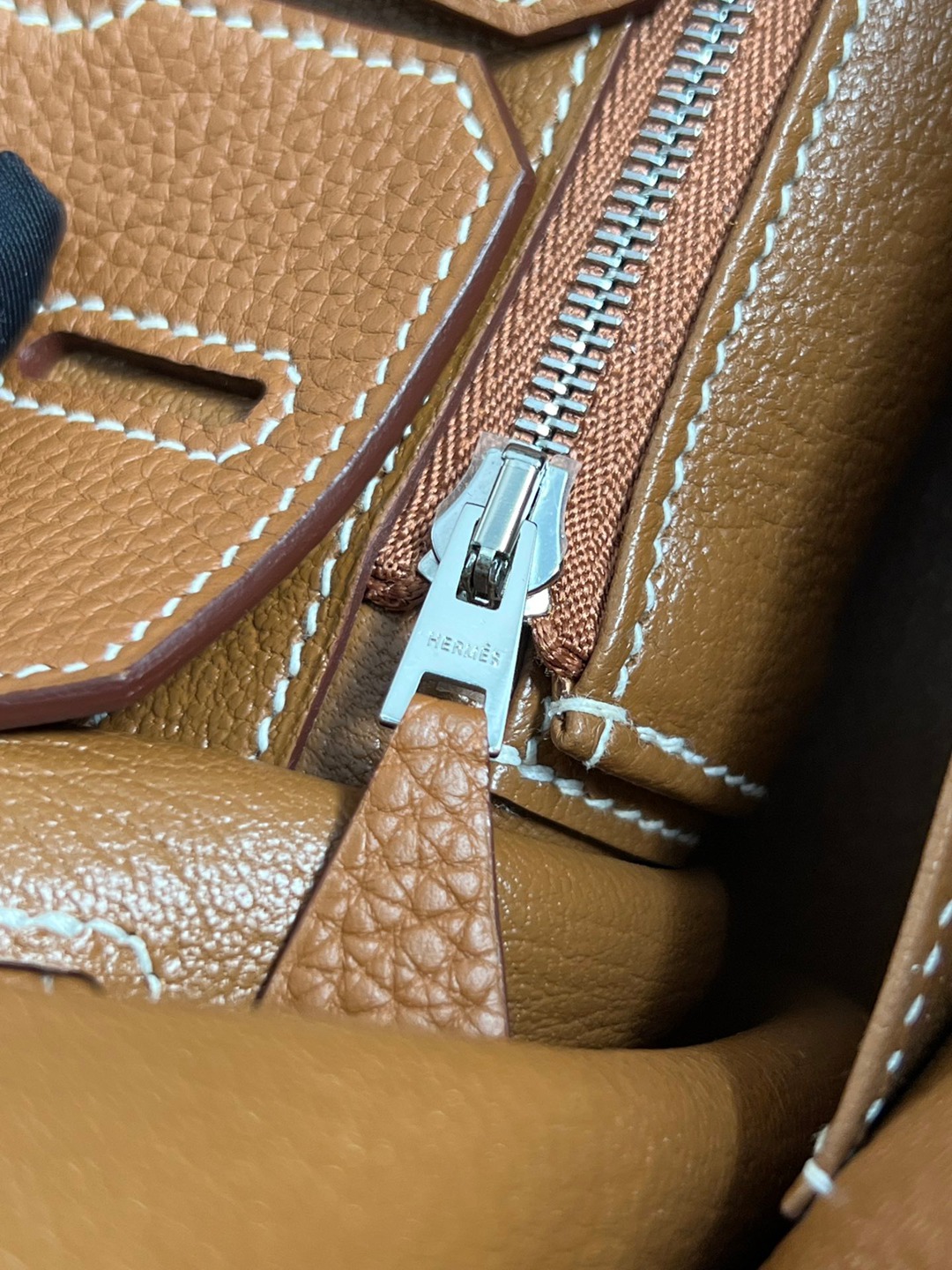 Birkin25 金棕銀扣_18