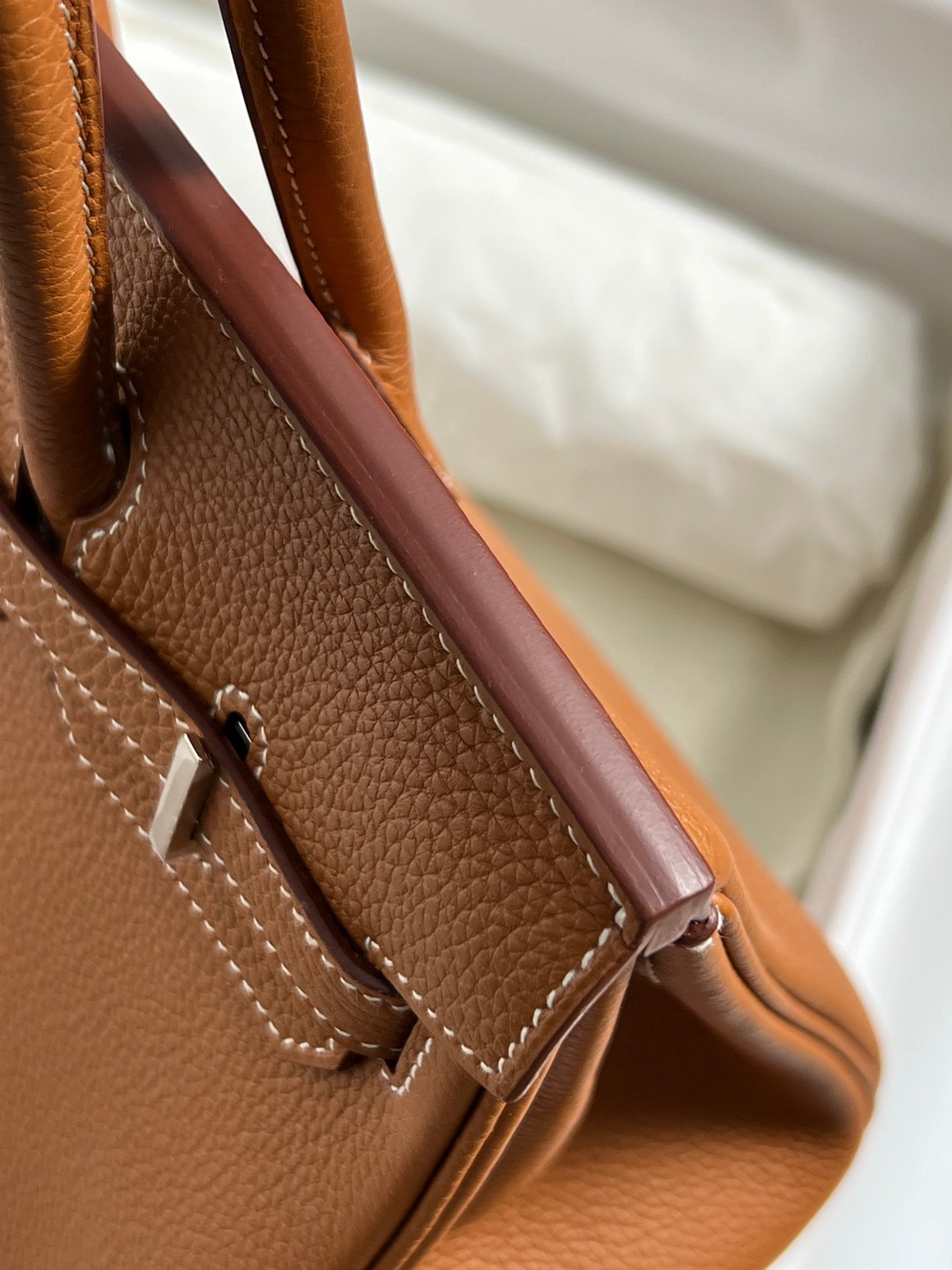 Birkin25 金棕銀扣_7