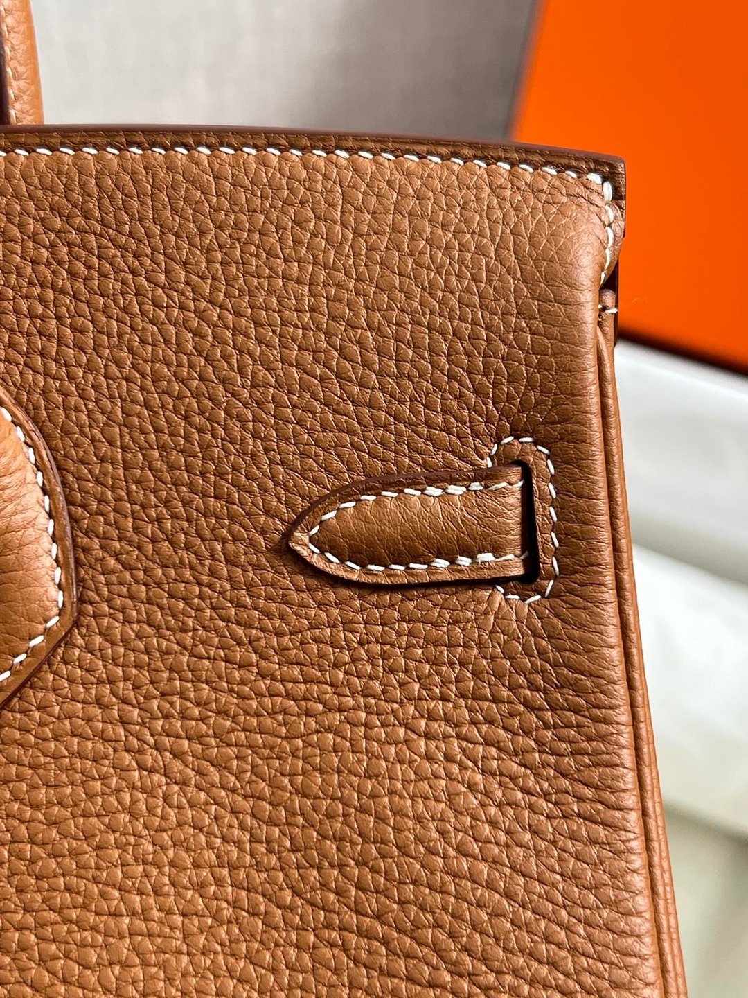 Birkin25 金棕銀扣_10