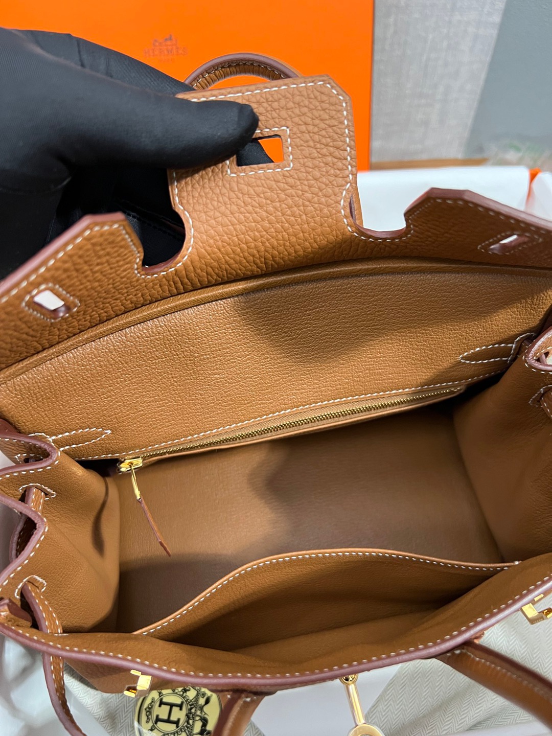 Birkin25 金棕金扣_22