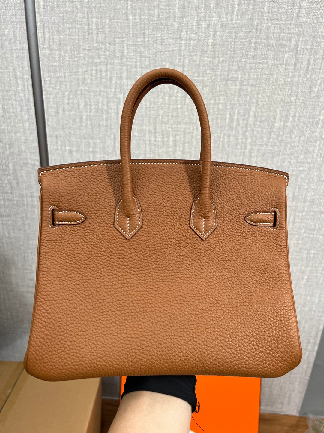 Birkin25 金棕金扣_6