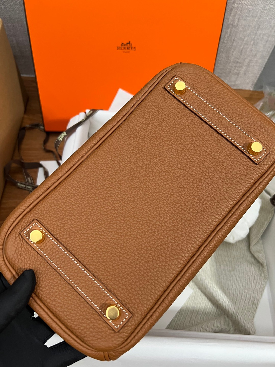 Birkin25 金棕金扣_9