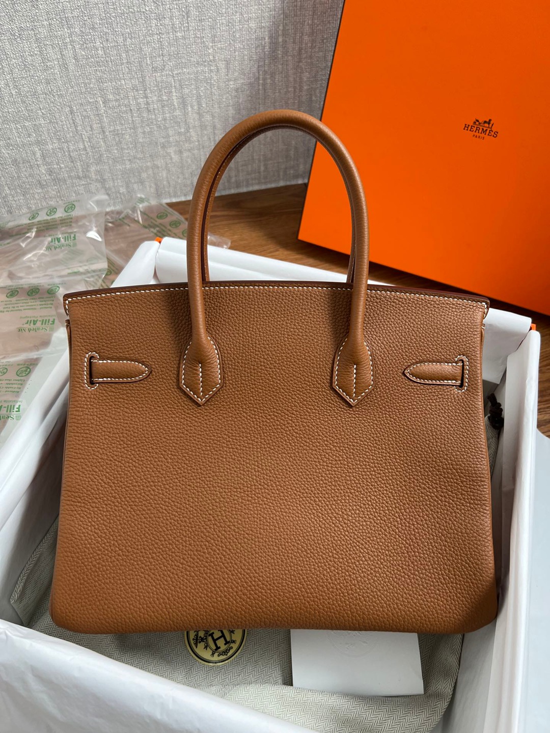 Birkin30 金棕金扣_4
