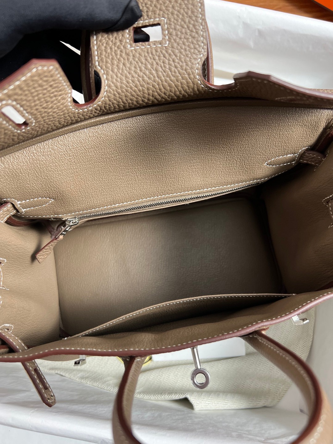 Birkin25大象灰銀扣_16