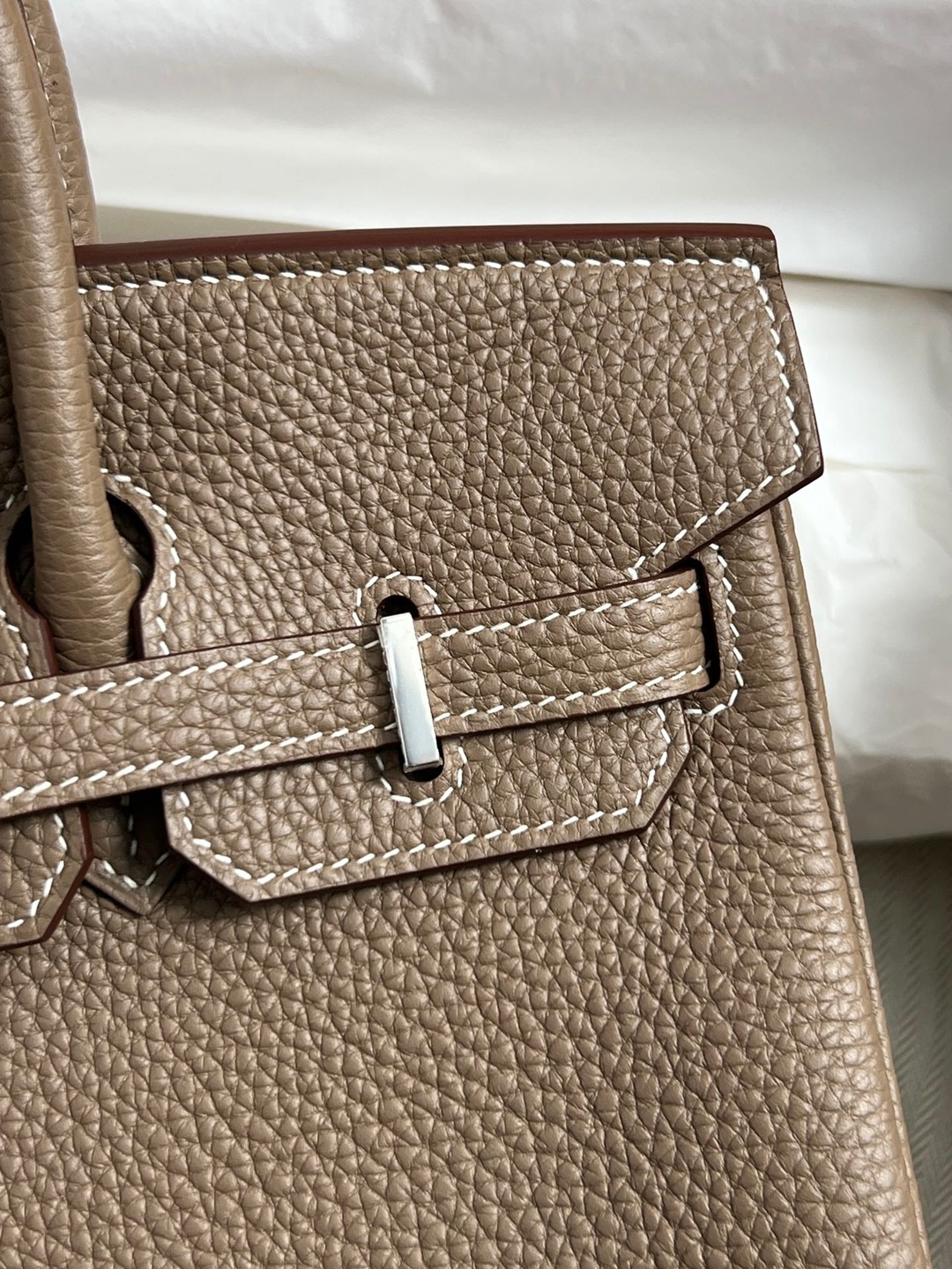 Birkin25大象灰銀扣_7