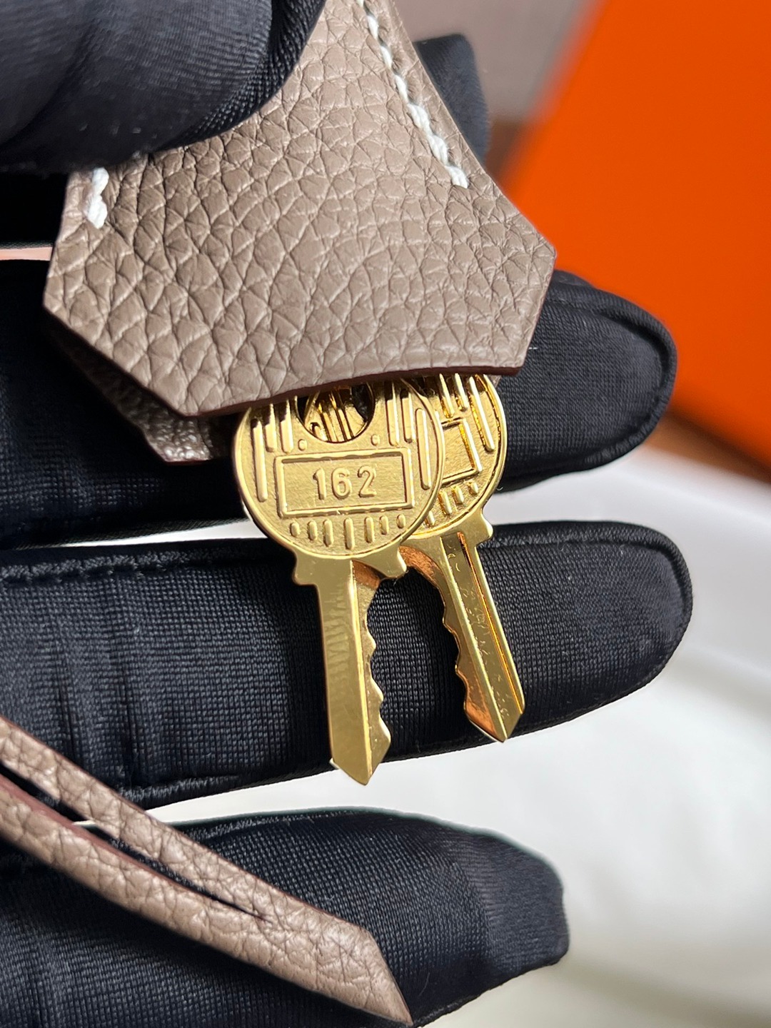 Birkin30 大象灰金扣_21