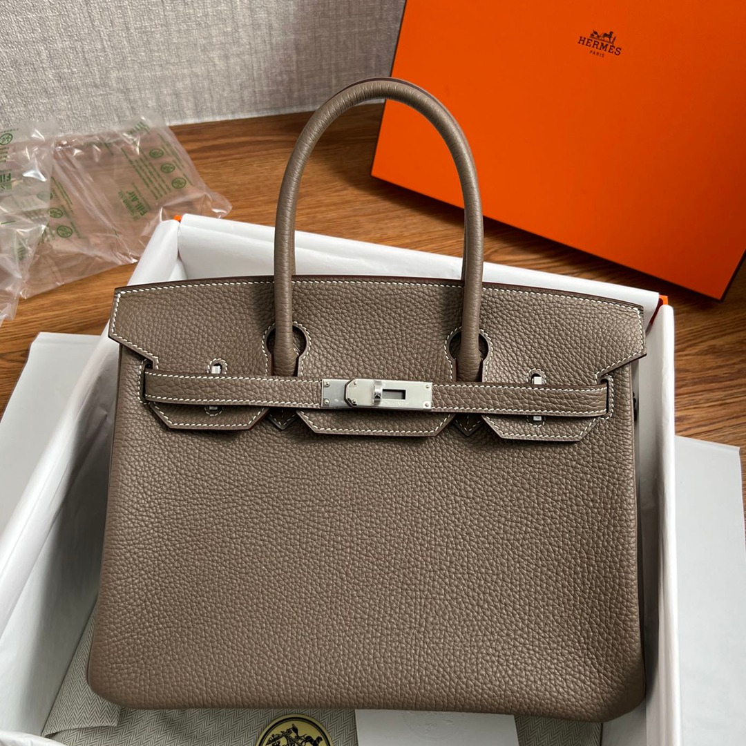 Birkin30 大象灰銀扣_1
