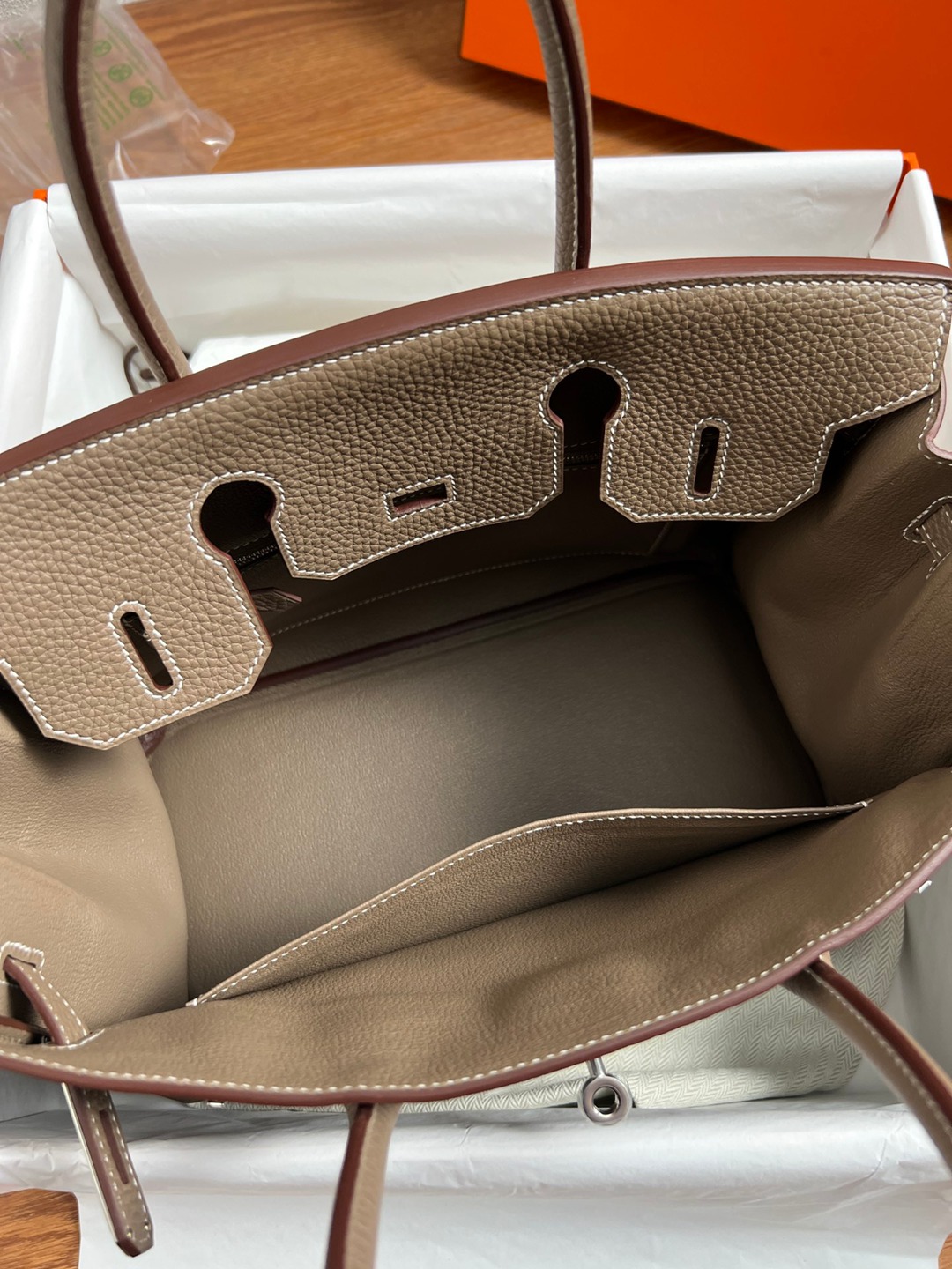 Birkin30 大象灰銀扣_21