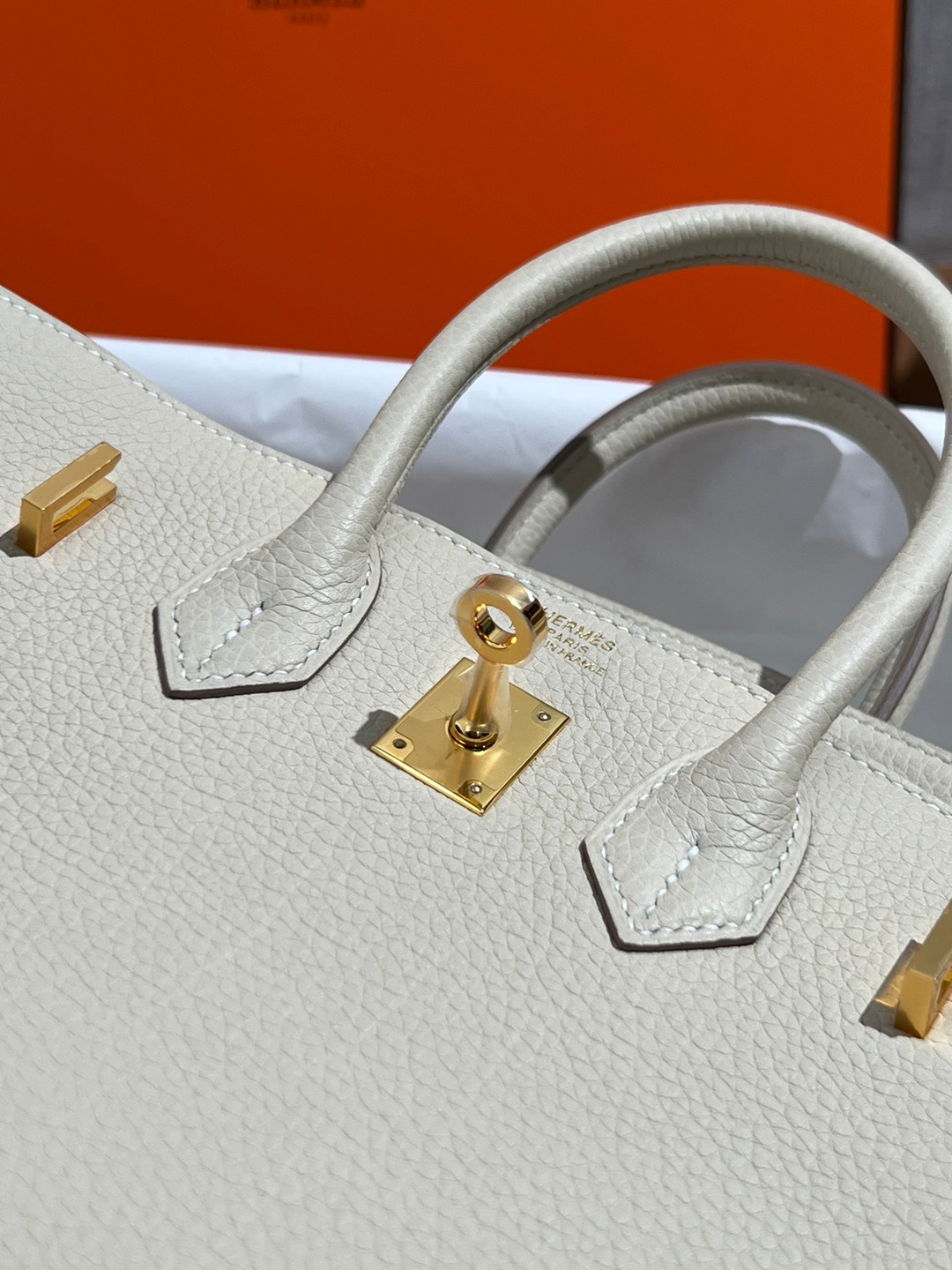 Birkin25 奶昔白金扣_22
