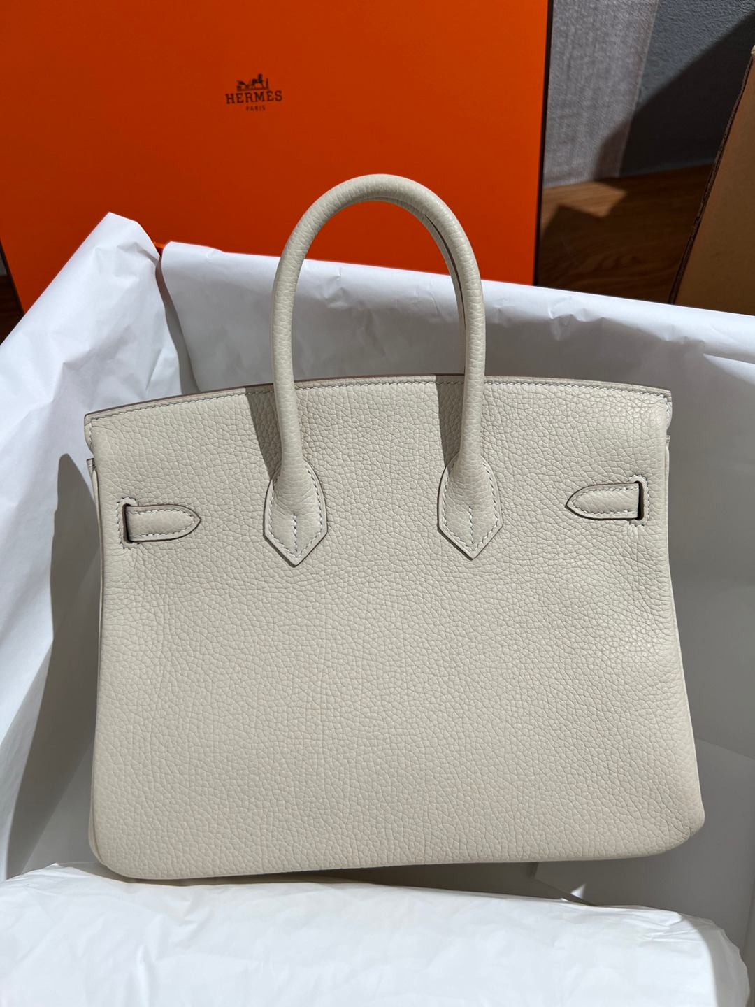 Birkin25 奶昔白金扣_4