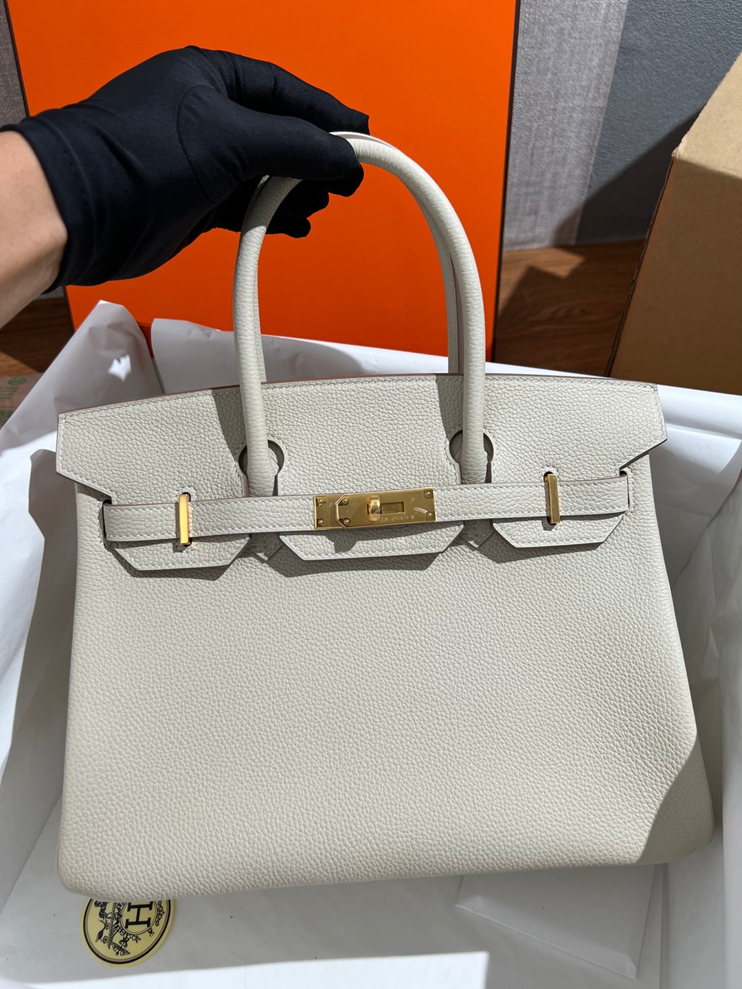 Birkin30 奶昔白金扣_6