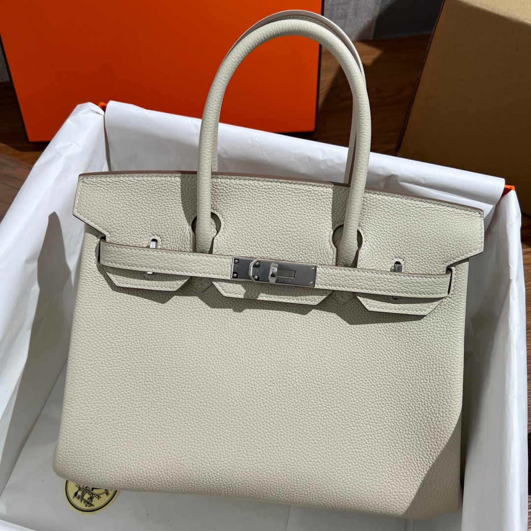 Birkin30 奶昔白銀扣_1