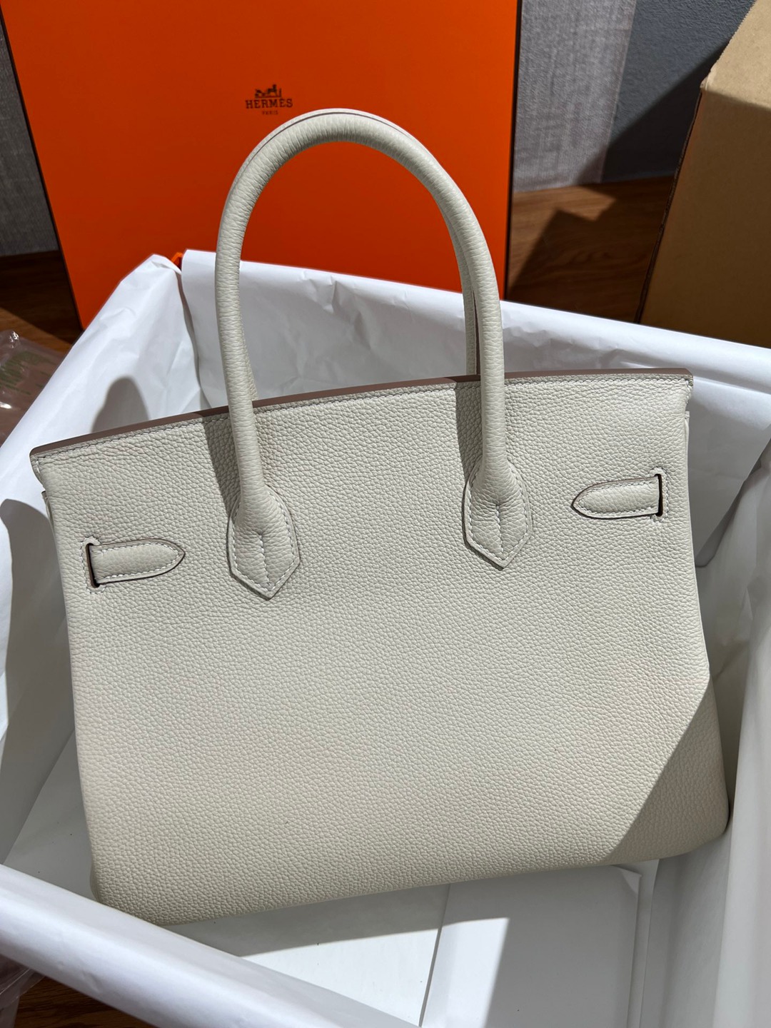 Birkin30 奶昔白銀扣_4