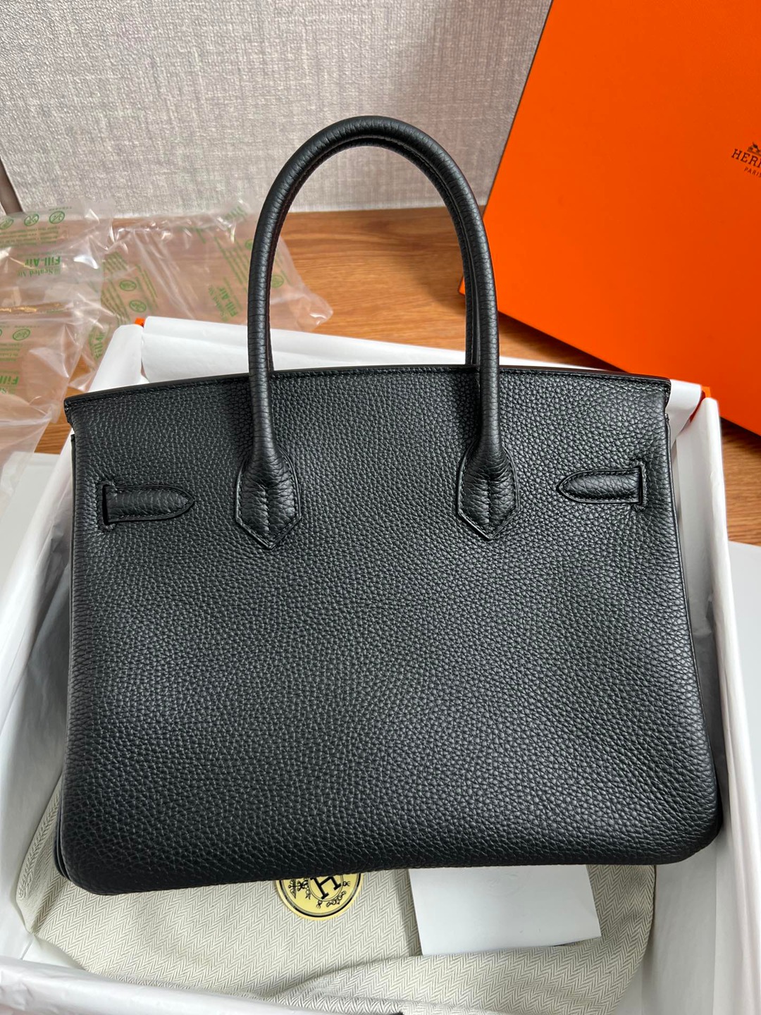 Birkin30 黑色金扣_2