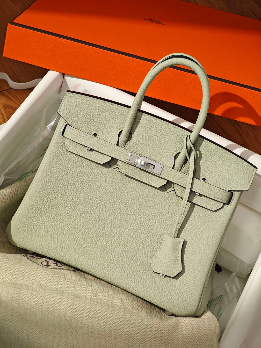 Birkin25 水晶灰銀扣 Togo皮_3