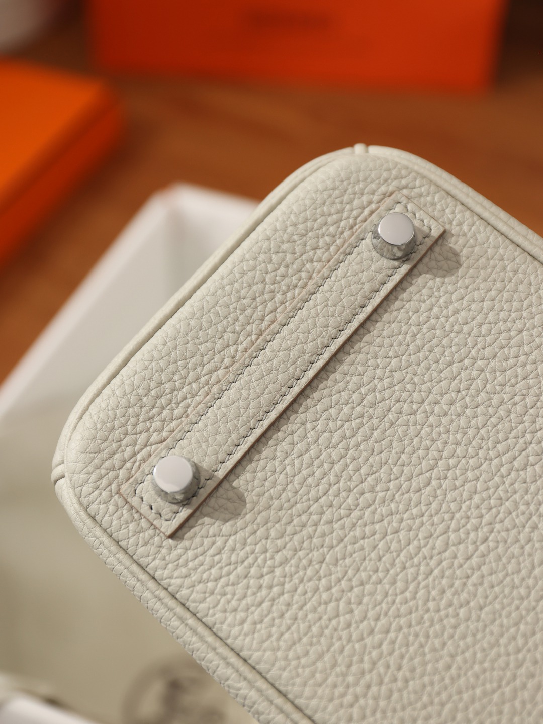 Birkin25鱷魚配灰色銀扣_16