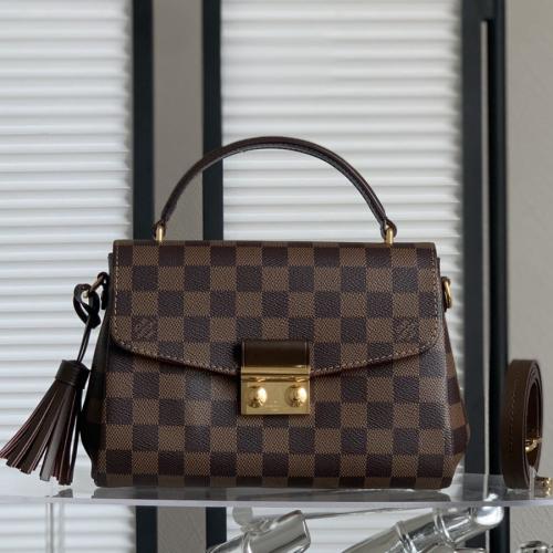 CROISETTE DAMIER啡格郵差包N53000