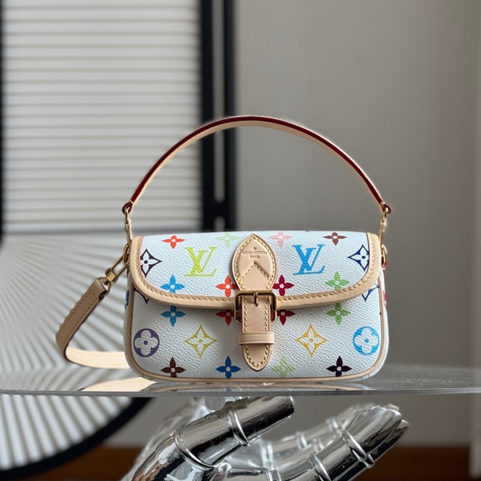 LvxTm Nano Diane 手袋M14194 白三彩法棍_1