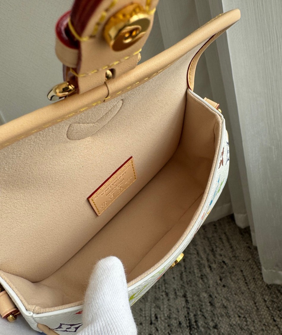 LvxTm Nano Diane 手袋M14194 白三彩法棍_5