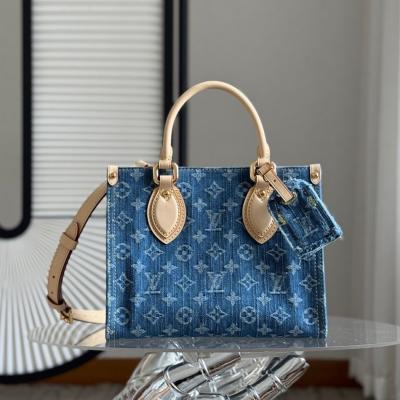 OnthegoM14633 丹寧牛仔托特包小號