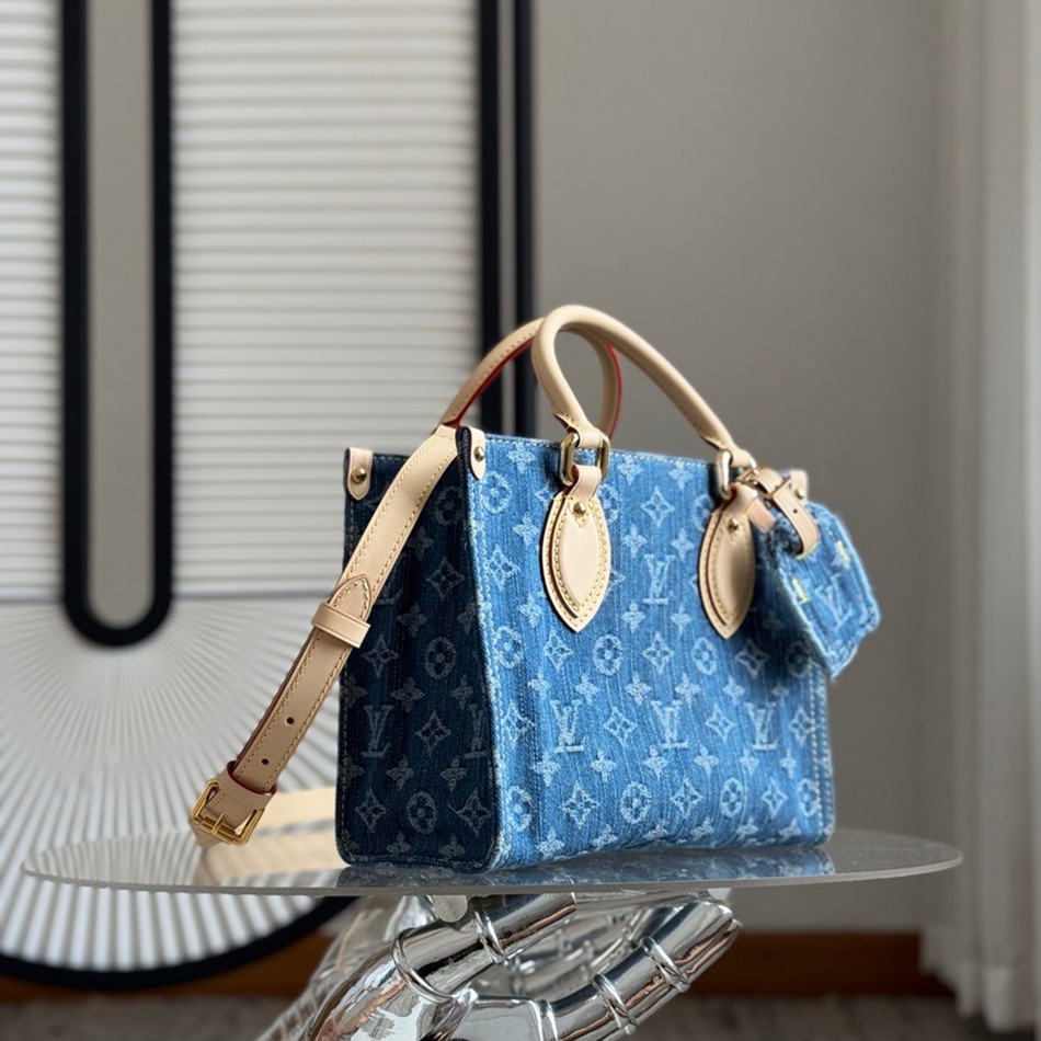 OnthegoM14633 丹寧牛仔托特包小號_2