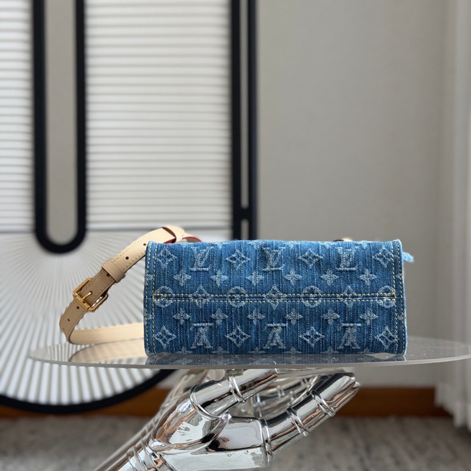 OnthegoM14633 丹寧牛仔托特包小號_3